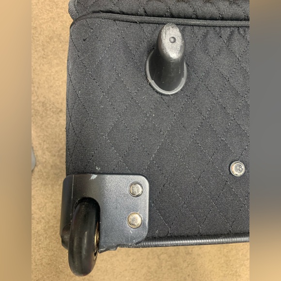 Vera Bradley black rolling travel bag - Picture 8 of 9